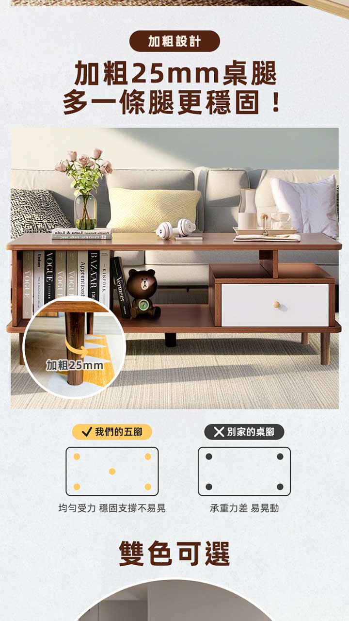 雙層雙抽茶几 商品詳情 6